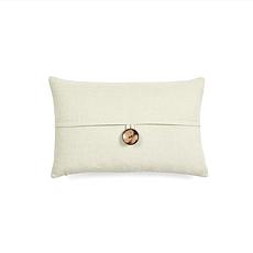 Lush Décor Linen Texture Woven Button Single Pillow Cover - 13" x 20"