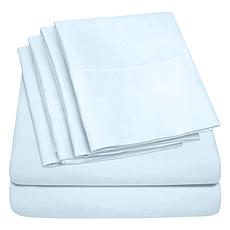 Luxury Home Ultra Soft 6-Piece Microfiber Sheet Set - King 