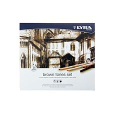 LYRA Rembrandt Fine Art Graphite and Sketching Brown Tones 25pc. Set