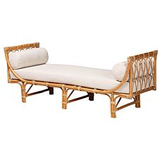 Macias Bohemian Natural Rattan Daybed 73" W x 29.5" H