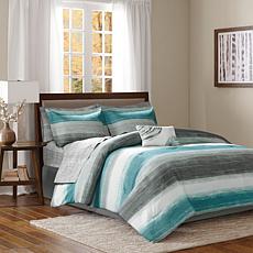 Madison Park Essentials Saben Comforter & Sheet Set, Aqua - Cal King