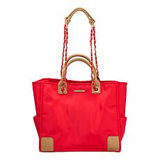 Marcy McKenna Luxe Resort Tote Bag with Removeable Chain Link Strap