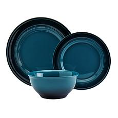 Mason Craft & More Festival Ombre 12pc Green Dinnerware Set