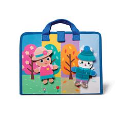 Melissa & Doug Ms. Rachel Jumbo Felt Play Pieces with Fold-Out Board