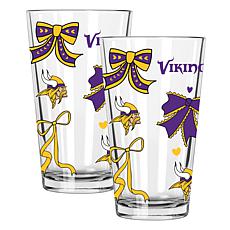 Memory Company 2pk 16oz Bow Pint Glass Vikings
