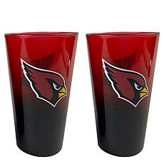 Memory Company 2pk 16oz Ombre Pint Glass Cardinals