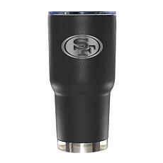 Memory Company 30oz Black Tumbler Etched Logo 49ers
