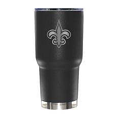 Memory Company 30oz Black Tumbler Etched Logo Saints