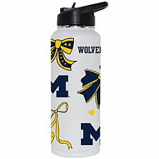 Memory Company 34oz Bow White Quencher Michigan