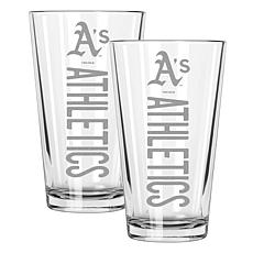 Memory Company Athletics 2
pack 16oz Pint Glass