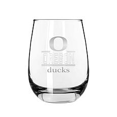 Memory Company Classic Crew Stemless Wine Glass 2-pack, U. of Oregon