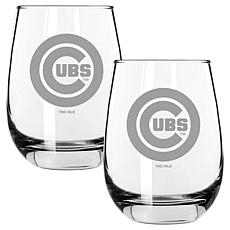 Memory Company Cubs 2PK15oz Wine Glass
