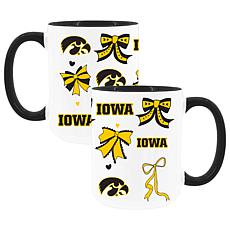Memory Company Iowa 2pk 15oz Bow Coffee Mug