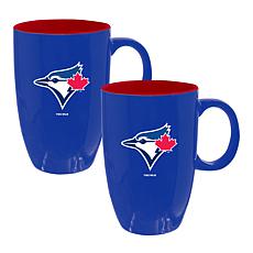 Memory Company MLB Blue Jays Tall 20oz Ceramic Mug - 2-Pack