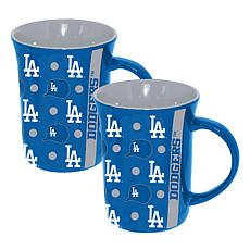 Memory Company MLB Dodgers 15oz Ceramic Team Spirit Mug - 2-Pack