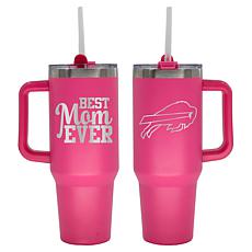 Memory Company NFL  40oz Best Mom Ever Pink Tumbler Bills