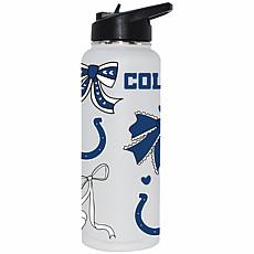 Memory Company NFL Colts 34-oz Bow White Quencher Tumbler