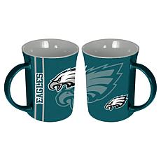 Memory Company NFL Eagles 15oz Reflective Logo Ceramic Mug 2-Pack