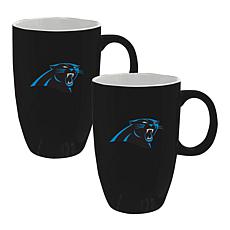 Memory Company NFL Panthers 20oz Ceramic Team Tall Mug 2-Pack