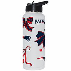 Memory Company NFL Patriots 34-oz Bow White Quencher Tumbler
