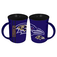 Memory Company NFL Ravens 15oz Reflective Logo Ceramic Mug 2-Pack