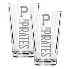 Memory Company Pirates 2 pack 16oz Pint Glass