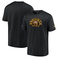 Men's Fanatics  Black Boston Bruins Authentic Pro Centennial Logo T...