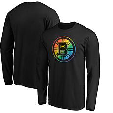 Men's Fanatics Black Boston Bruins Team Pride Logo Long Sleeve T-Shirt