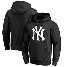 Men's Fanatics Black New York Yankees Official Logo Fitted Pullover...