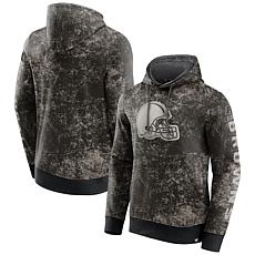 Men's Fanatics  Black/Gray Cleveland Browns Blackout Tonal Pullover...