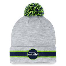 Men's Fanatics Branded Heather Gray New York Jets Cuffed Knit Hat with Pom