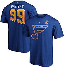 Men's Fanatics Wayne Gretzky Blue St. Louis Blues Authentic Stack R...