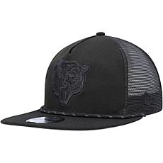 Men's New Era Navy Chicago Bears Old School Golfer Trucker Snapback Hat