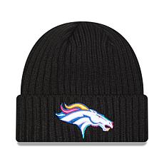 Men's New Era Black Denver Broncos 2024 NFL Crucial Catch Cuffed Kn...