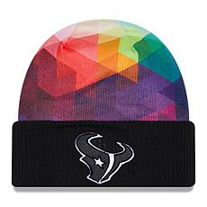 Men's New Era  Black Houston Texans 2023 NFL Crucial Catch Cuffed K...