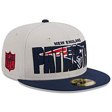 Men's New Era Stone/Navy New England Patriots 2023 NFL Draft On Sta...