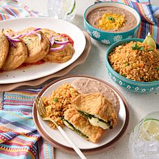 Mesa Mia by Jenny Martinez 8 Chile Rellenos with 2lbs Beans & 1lb Rice