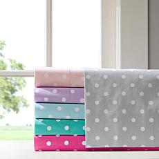 Mi Zone Polka Dot Cotton Sheet Set - Dark Pink - Queen