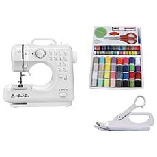 Michley Combo 12-Stitch Sewing Machine with Kit & Electric Scissors