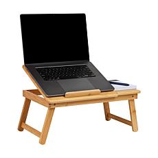 Mind Reader Bamboo Laptop Bed Tray - Brown