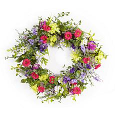Mixed Floral Wreath 24"