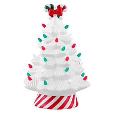 Mr. Christmas 12" Nostalgic Ceramic Lit Candy Cane Tree