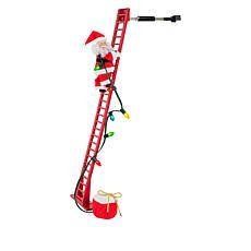Mr. Christmas Super Climbing Musical White Santa with LED Lights