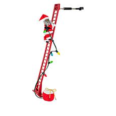 Mr. Christmas Super Climbing Musical White Santa with LED Lights