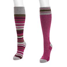 Muk Luks Women's 2-pk Wool Compression Socks