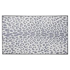 My Magic Carpet Miya Leopard Washable Round Area Rug 6'
