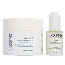 NassifMD Detox Pads & Vitamin C Brightening Serum 2-piece Set