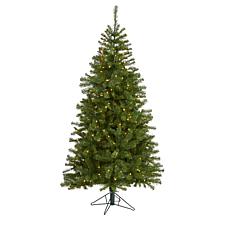 Nearly Natural 6 Ft. Christmas Tree with 300 Warm Clear Lights