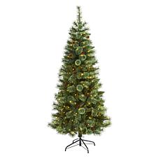 Nearly Natural 6 Ft. Mountain Pine Christmas Tree with 300 Lights