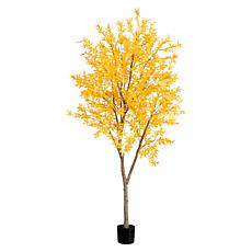 Nearly Natural 8’ Autumn Maple Artificial Fall Tree